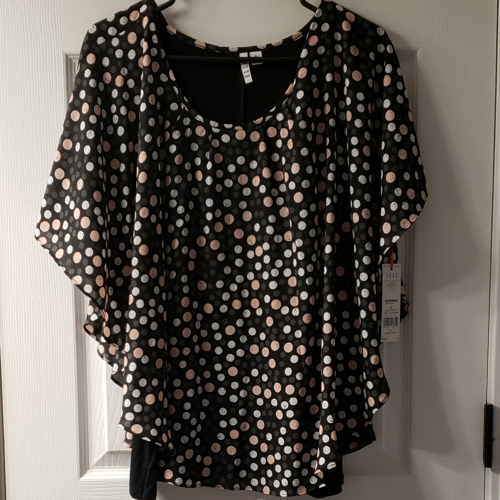 Elle Crepe Popover Top